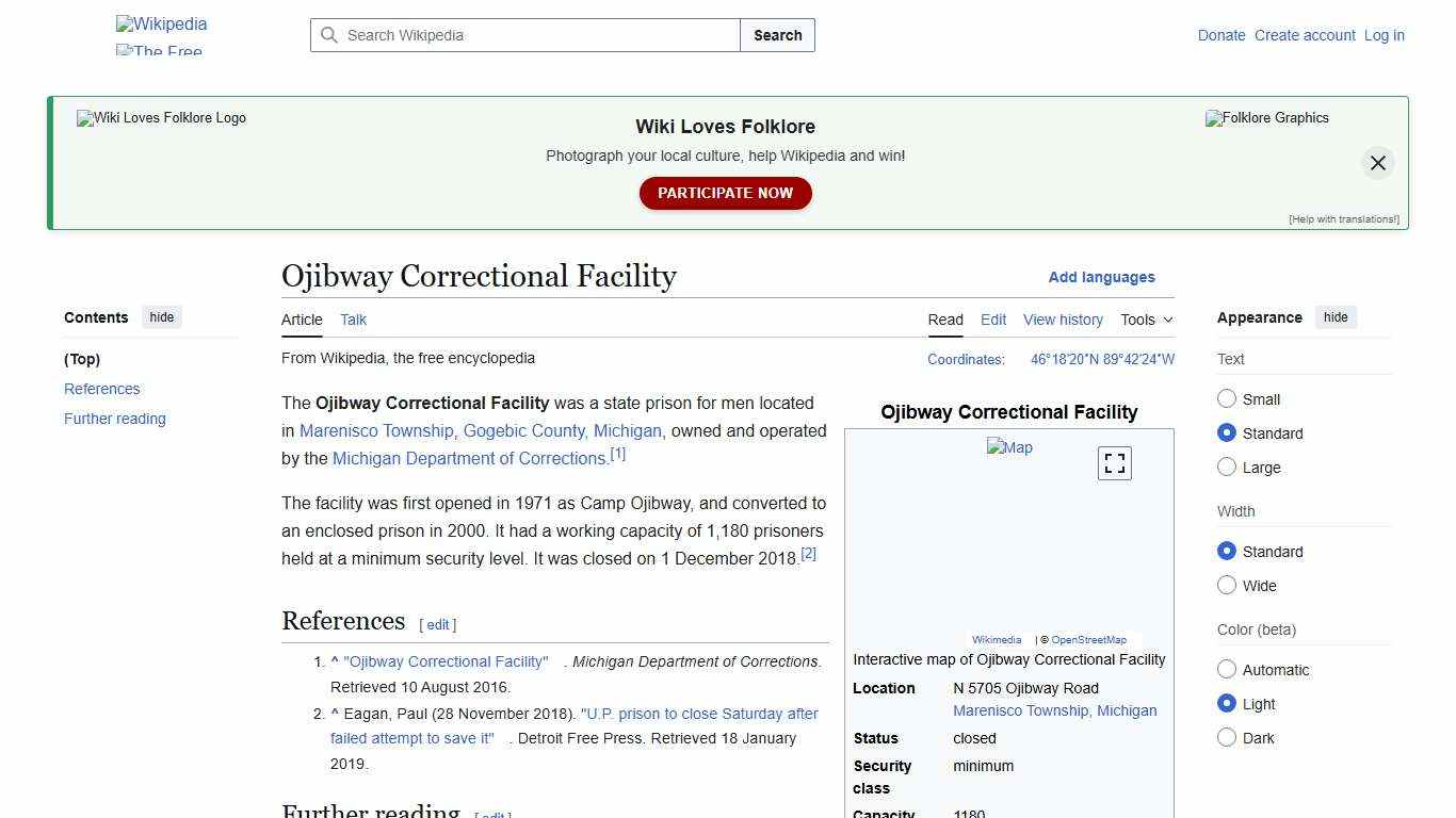 Ojibway Correctional Facility - Wikipedia